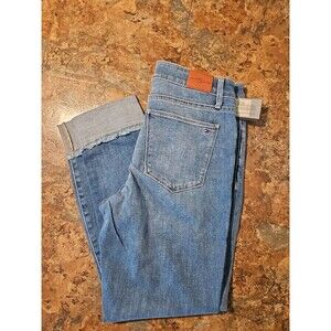 Tommy‎ Hilfiger Tribeca Th Flex Raw Cuff Skinny Jeans Size 8 (J4)